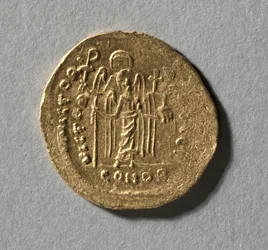 Solidus av Maurice Tiberius, 583-602