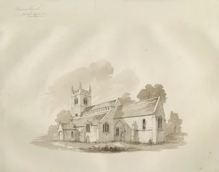 Standon Church: penn- og blekktegning, og [?midten av 1800-tallet]