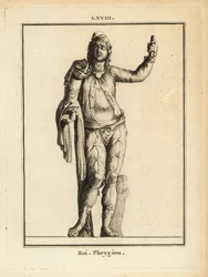 Statue av en frygisk konge