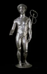 Statuette av Merkur, 2.-3. århundre f.Kr. (sølv)