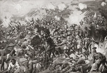Slaget ved Spion Kop, Tugela-elven, Natal, Sør-Afrika, 2324 januar 1900 under den andre boerkrigen.