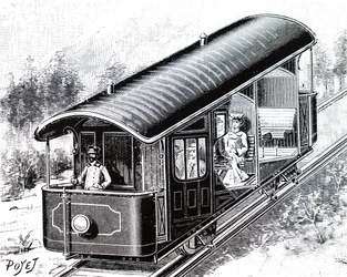 Elbilen på Vesuv-banen.