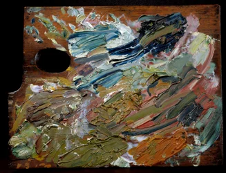 Paletten til den nederlandske maleren Vincent van Gogh (1853–1890), 35 cm