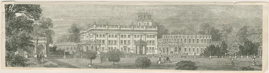 Trentham Hall: tresnittsgravering, og [?midten av 1800-tallet]
