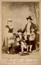 Bocchi Trio, Lombardia, ca. 1880 (s/hvitt-bilde)