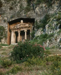 Tyrkia, Lycia, Fethiye (Telmessos), Amyntas grav, 4. århundre f.Kr.