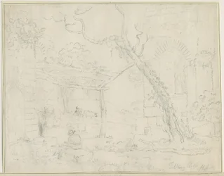 Tutbury Castle: blyanttegning, nd [?1800-tallet]