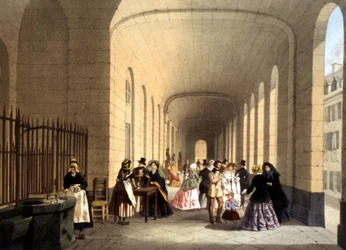 Vichy-spa, gravering, Frankrike, ca. 1860