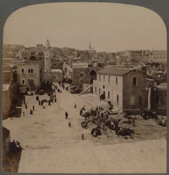 Betlehem i Judea, Jesu fødested, Palestina, 1896.