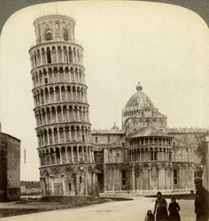 Katedralen og det skjeve tårnet i Pisa, Italia.