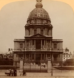 Dome des Invalides, hvor den mektige krigeren hviler - Napoleon I.s grav, Paris, Frankrike, 1900.