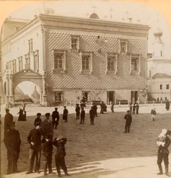 Den berømte røde trappen og det gamle palasset, Moskva, Russland, 1900