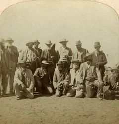 General Cronjes hovedkommandører etter overgivelsen, Sør-Afrika, Boer War, 1900.