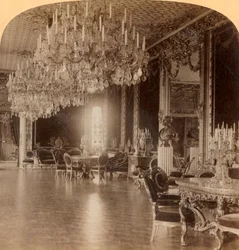 I den nydelige residensen til kong Oscar II., Royal Palace Stockholm, Sverige, 1902.