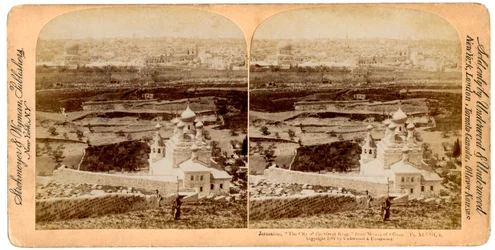 Jerusalem, sett fra Oljeberget, Palestina, 1897.