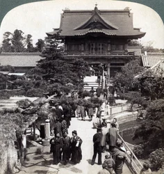 Hovedporten til Kameido-tempelet, Tokyo, Japan, 1904
