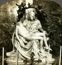 Pietà av Michelangelo, Peterskirken, Roma, Italia
