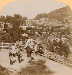Simla, det vakre feriestedet i Himalaya, India, 1902.