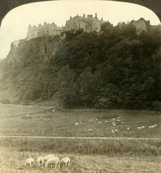 Stirling Castle, sete for gamle konger...Skottland, ca 1900.