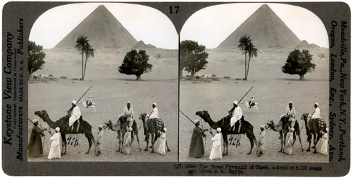 Den store pyramiden i Giza, Egypt, 1905.