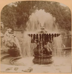 Den store fontenen, London, England, 1896.