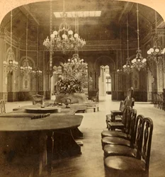 Den berømte rulettsalongen, Casino, Monte Carlo, Monaco, 1897.