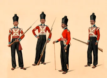 40. Madras Native Infantry, 1835 ca