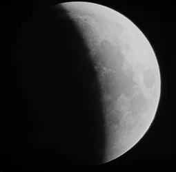 Astronomisk glassplate av måneformørkelsen (1910)