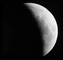Astronomisk glassplate av måneformørkelsen (1910)