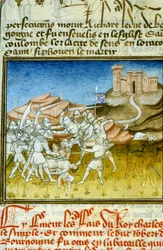 Slaget ved Soissons - middelalderens miniatyr (ref. 512