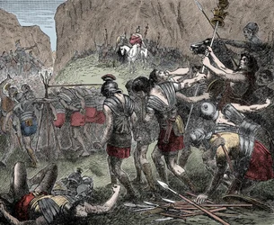 Battle of the Caudine Forks - Battle of the Caudine Forks (Furculae Caudinae) - 321 f.Kr. mellom romerne og samnittene under den andre samnittiske krigen