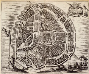 Bykart over Moskva på 1600-tallet.