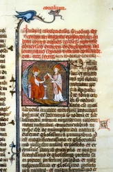 Council of Chalcedony, 451 - Miniatyr av middelalderen (ref. 365, 428r). Toulouse bibliotek (tlf: 05 62 27 66 66)