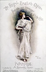 Cover av programmet til operaen "Ivanhoe" (etter Walter Scott) av den britiske komponisten Arthur Sullivan (1842-1900) 31. januar