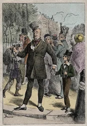 David Copperfield og Mr. Micawber, illustrasjon fra 
