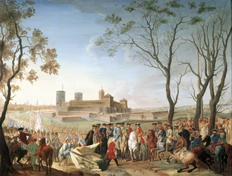 Desember 1733, Milanos kapitulasjon til Karl Emmanuel III av Savoy (maleri)