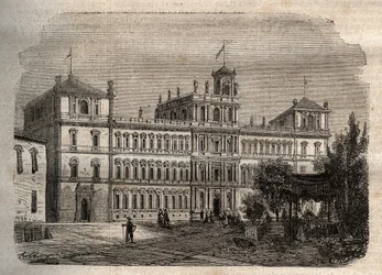Hertugpalasset i Modena på 1800-tallet - Hertugpalasset 1634 - Hertugpalasset i Modene