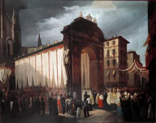 Inntreden av den nye erkebiskopen av Milano 5. desember 1847 (maleri