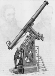 Ekvatorial ramme av Paris-observatoriet (skala 1/40). I "Album of Science"", Editions Jouvet