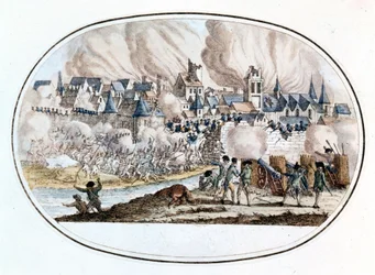Federalistisk opprør. Overtakelsen av Toulon fra engelskmennene i 1794 hvor den unge Bonaparte utmerket seg.