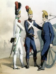 Brannmenn i uniform - ca. 1850