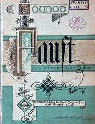Frontispice av Faust, opera av Charles Gounod