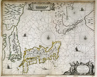 Geografisk kart over Japan, Korea og Sør-Kina