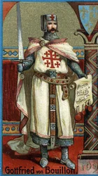 Gottfried av Bouillon (1061-1100), hertug av Nedre Lorraine og den første kristne herskeren i Jerusalem etter det første korstoget (1096-1099).