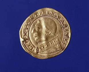 Golden Ducat av Leo X (1475 - 1521).