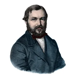 Heinrich Barth (1821-1865), tysk oppdagelsesreisende - Portrett av Henri (Heinrich) Barth, tysk reisende og oppdagelsesreisende (1821-1865)