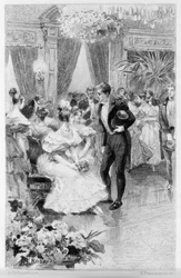 Illustrasjon av «Le Rouge et le Noir» av Stendhal. Gravering fra slutten av 1800-tallet.