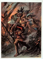 Illustrasjon av "" skinnstrømper" av F. Cooper