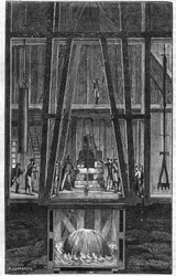 Interieur du well artesien de Passy en 1888 in “” le journal de la Jeunesse “” de 1888.