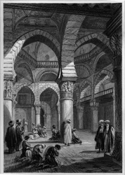 Interiør i en moske i Alger